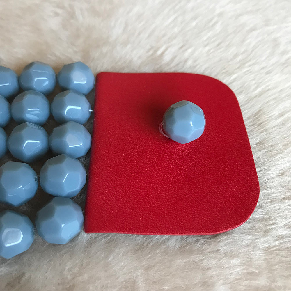Nora azzurro polvere + rosso