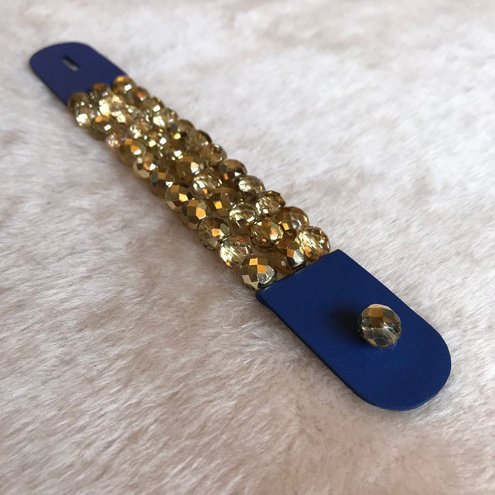 Adriana Oro + pelle Blu Cobalto